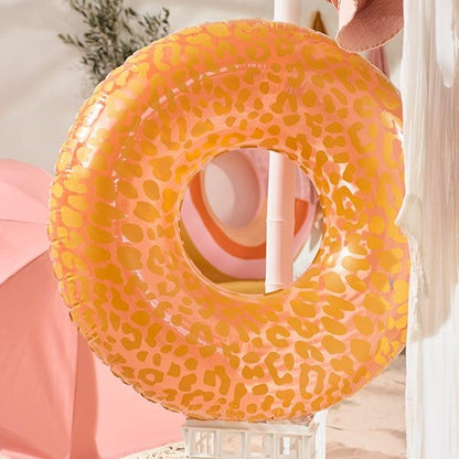 Bouée piscine gonflable léopard Pomelo