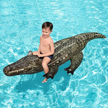 Crocodile gonflable piscine