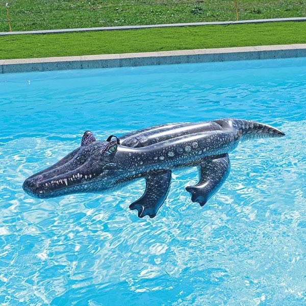 Crocodile gonflable piscine
