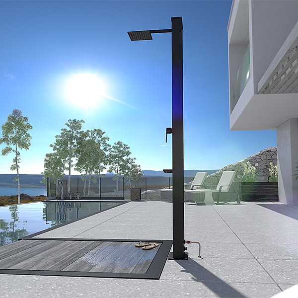 Douche solaire design Acqua-design