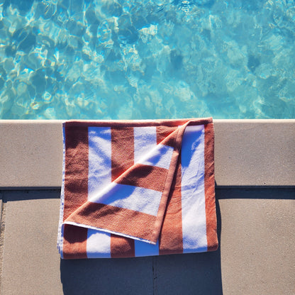 Serviette de plage rayée Capri