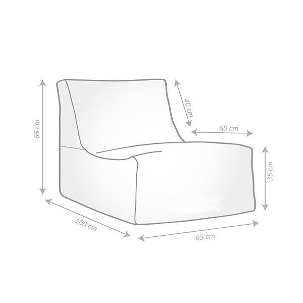 Fauteuil extérieur tissu Hello
