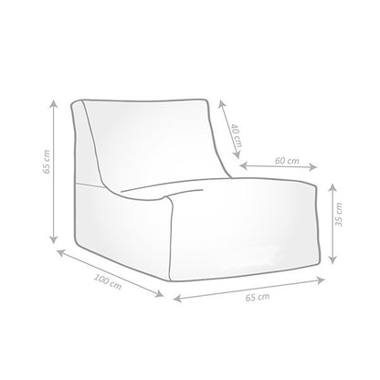 Fauteuil extérieur tissu Hello