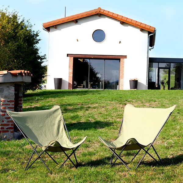 Fauteuil papillon exterieur Pop up XL