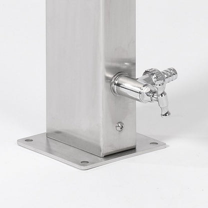 Fontaine borne jardin Fontana Quadrata Inox