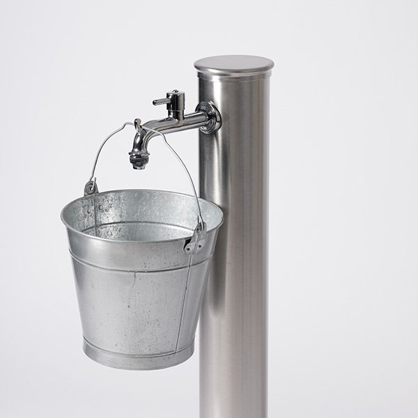 Fontaine de jardin inox Fontana Tubo Inox