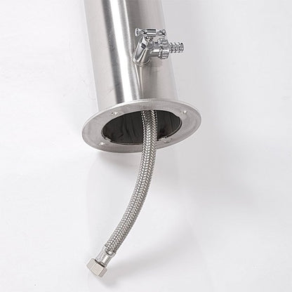 Fontaine de jardin inox Fontana Tubo Inox