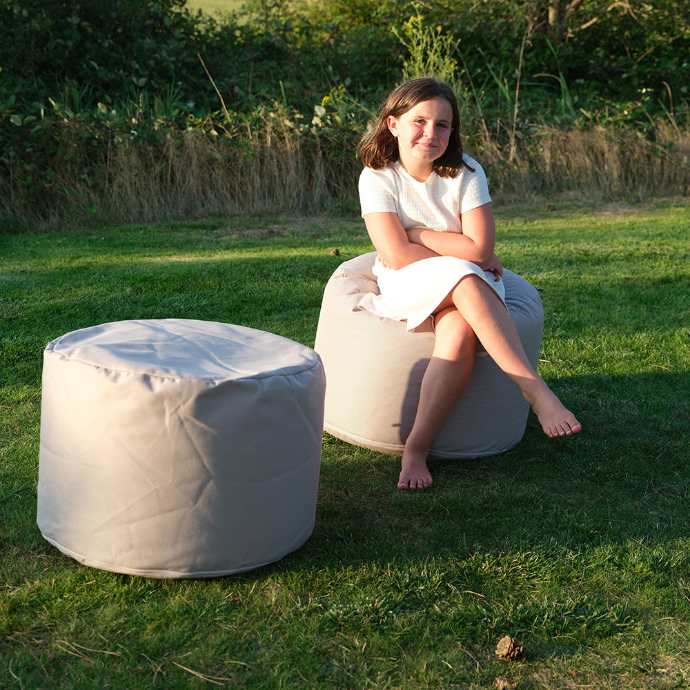 Pouf rond jardin Hello