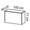 L105 x H71 x P45 cm