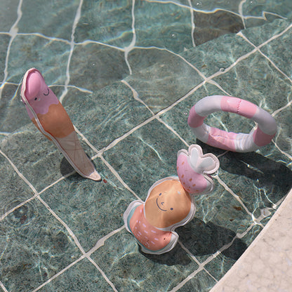 Jeu 6 figurines lestées Pool