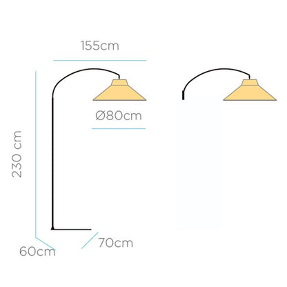 Lampadaire sans fil extérieur Bohème lampadaire-applique