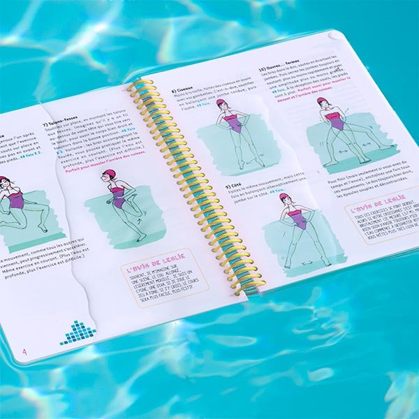 Livre aquagym waterproof L’Aquagym de Leslie