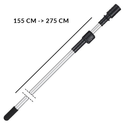 Manche pour piscine JD Manche télescopique Pro 155/275 CM