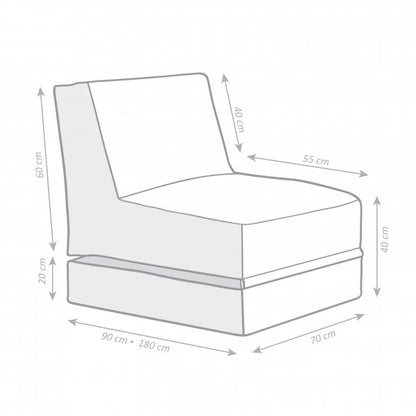Matelas fauteuil de jardin Hello