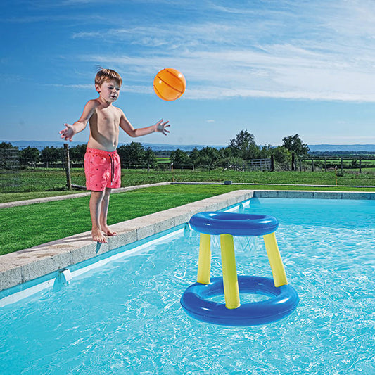 Pool basketball basket