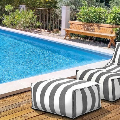 Pouf repose-pied extérieur Hello