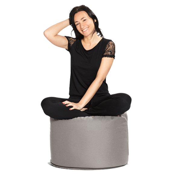 Pouf rond jardin Hello