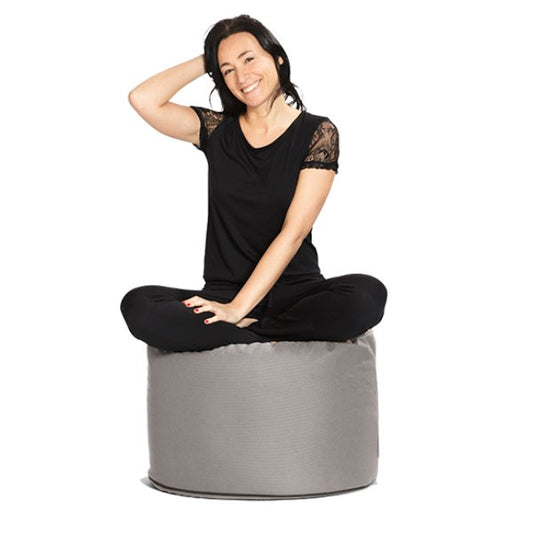 Pouf rond jardin Hello