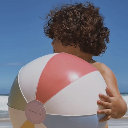 Ballon pour piscine rayé Riviera
