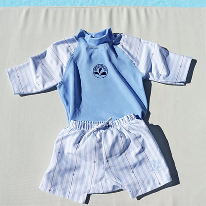 Short de bain bébé Shorty anti-fuite Rayures