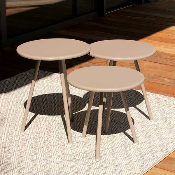 Tables gigognes jardin Triade