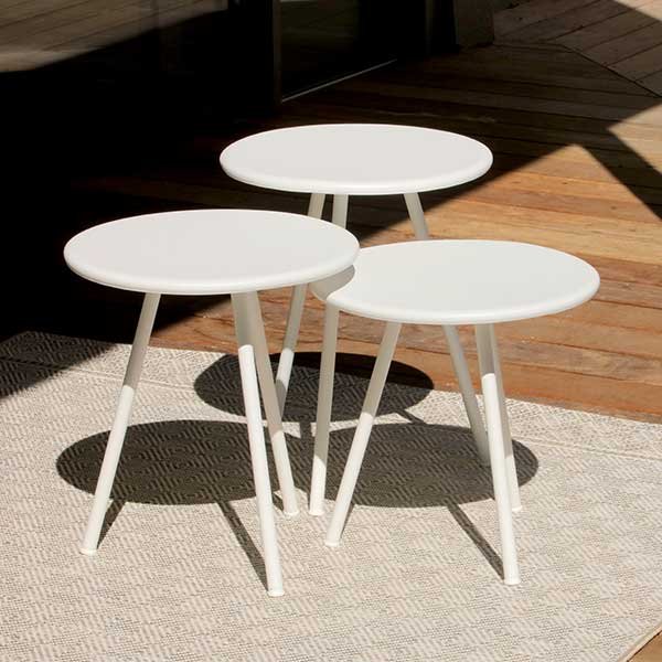 Tables gigognes jardin Triade